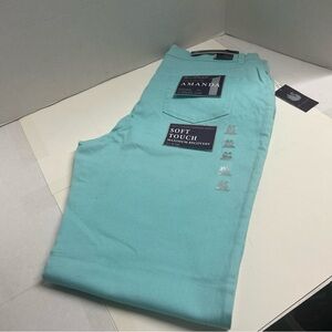 Gloria Vanderbilt Amanda Jeans 16 Average Aqua Sky Heritage Fit Tapered Leg